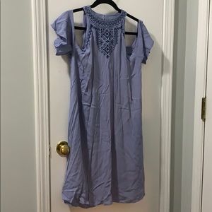 Flowy blue dress